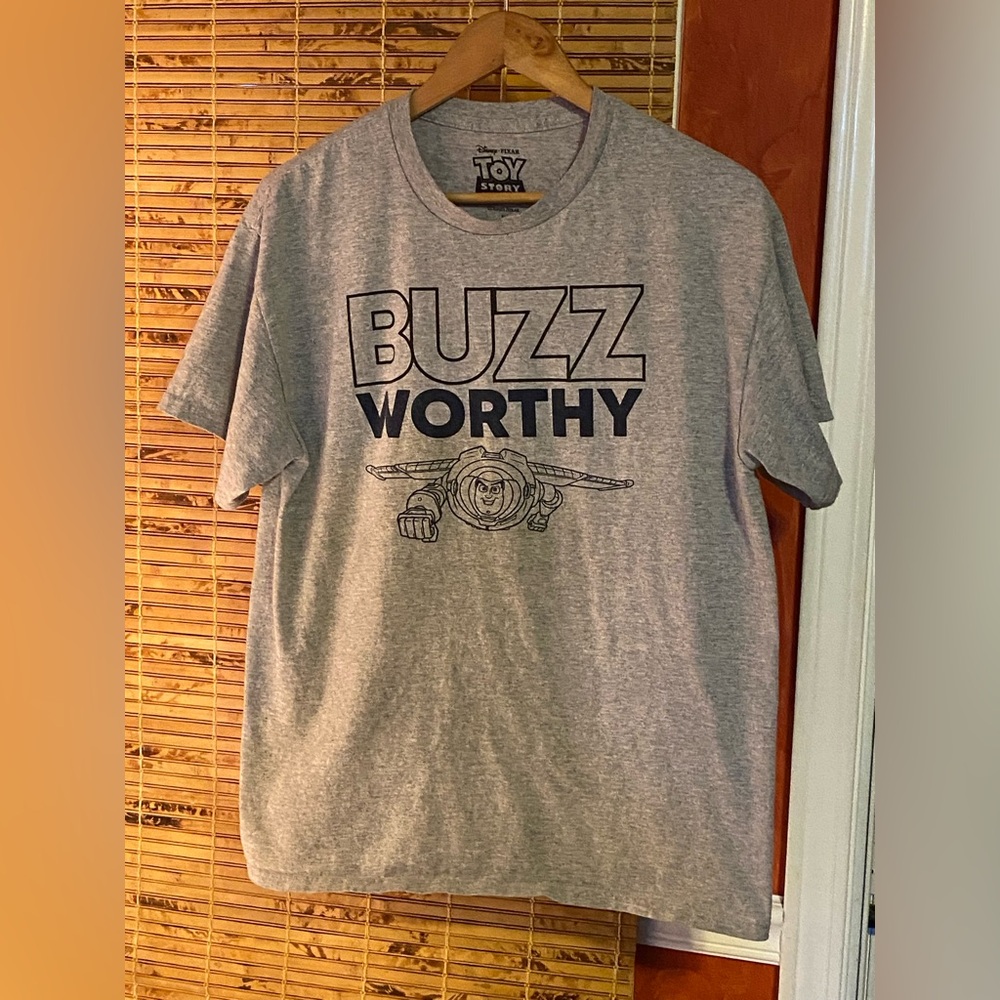 Disney Gray Buzz Lightyear Graphic Tee